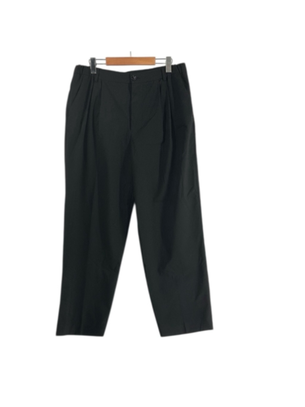 Zara Black Pants minimalist trousers stretch waist career sz lg